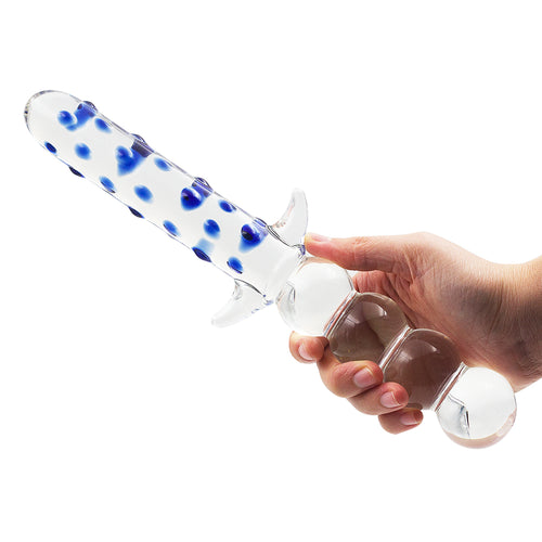 Pyrex glass dildo fake penis crystal anal beads butt plug prostate massager g-spot female masturbation Sex toys for women men