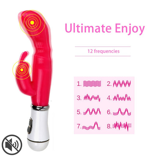 Rabbit Dildo Vibrator Sex Toys for Women Waterproof Clitoris Stimulator G-spot Massager Vagina Masturbator Adult Product Shop