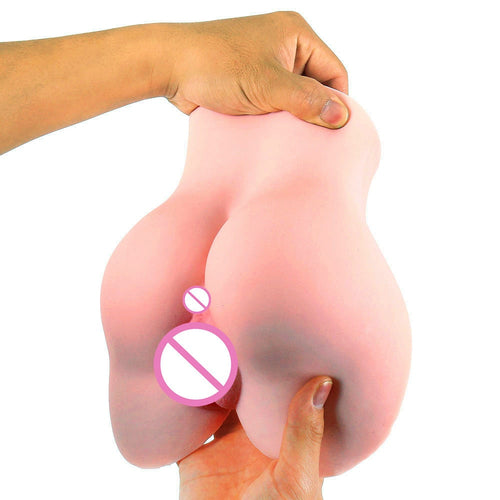 Realistic Male Masturbators Silicone 3D Ass With Artificial Vagina Anal Adult Sex Toy For Men Half Body Sex Doll