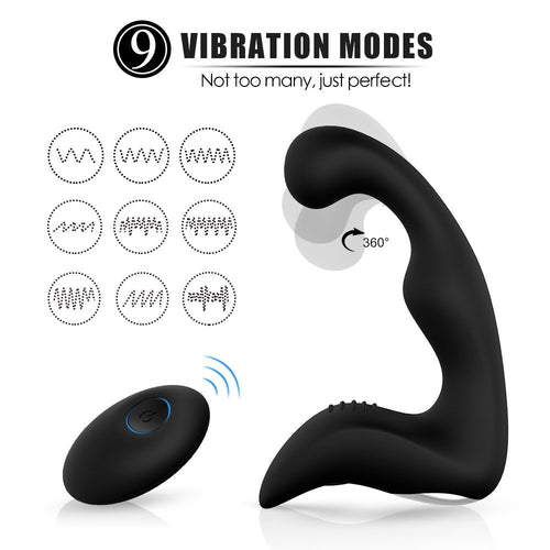 SHANDE Vibrator Prostate Massager For Men Vibrating Powerful Male Anal Plug Stimulator Butt Silicone Sex Toys for Adults