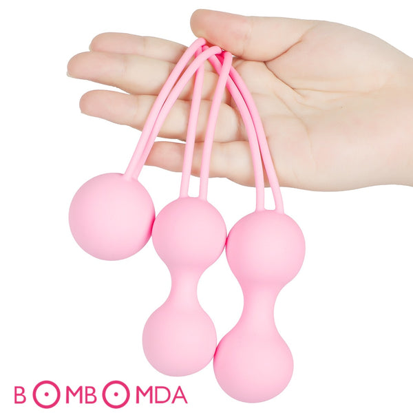 Safe Silicone Vagina Balls Kegel Ball Ben Wa Ball Vagina Tighten Exerciser Vaginal Geisha Ball Shrinking Ball Sex Toys for Women