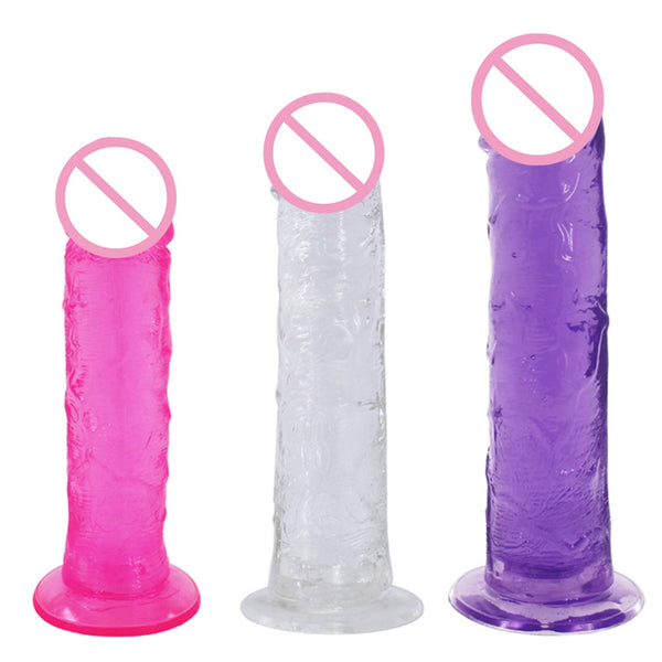 Sex shop Soft Real Large Phallus Jelly Penis Long Dick Super Thick Realistic Dildo Suction Cup Dildo  Lesbian Sextoys for Women