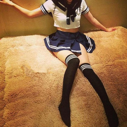 Sexy Lingerie Women Underwear Cosplay Cute Student Uniform Skirt  Stockings Sexy Lady Costumes Nightgown Babydoll Lingerie Sexy