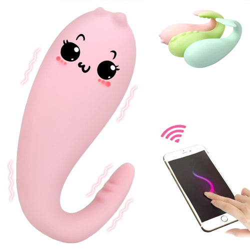 Silicone Shark Vibrator APP Bluetooth Wireless Remote Control G-spot Massage 8 Frequency USB Charging Adult Sex Toys for Women