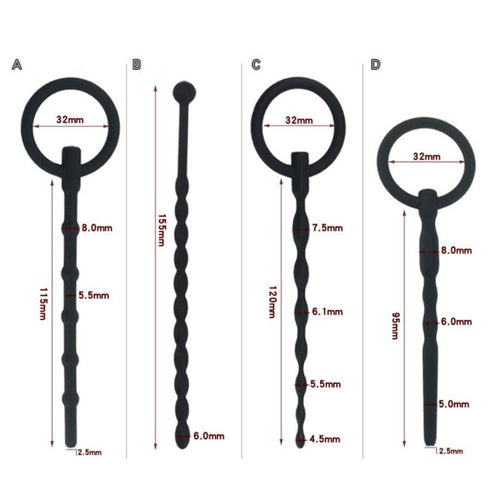 Silicone Urethra Catheter Male Penis Plug Sounding Tube Urethral Stretcher Urethral Sound Dilator Adult Sex Toy For Men Erotic