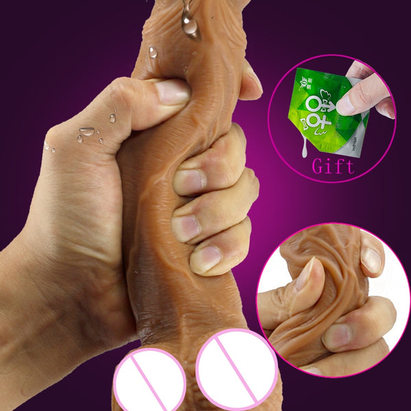 Skin feeling Realistic Dildo soft Liquid silicone Huge Big Penis With Suction Cup Sex Toys for Woman Strapon Female Masturbation