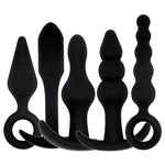 Soft Silicone Anal Butt Plug Vaginal G-spot Stimulation Vibrator Backyard Bead Masturbation Anal Dildo Sex Toys for Women Gay