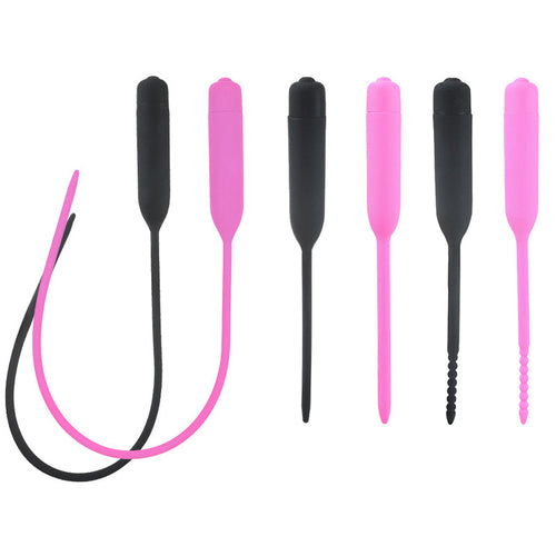 Sounding Urethral Vibrator Male Masturbator Silicone Vibrating Penis Plug Urethral Sounds Dilators Products for Men Erotic Toys