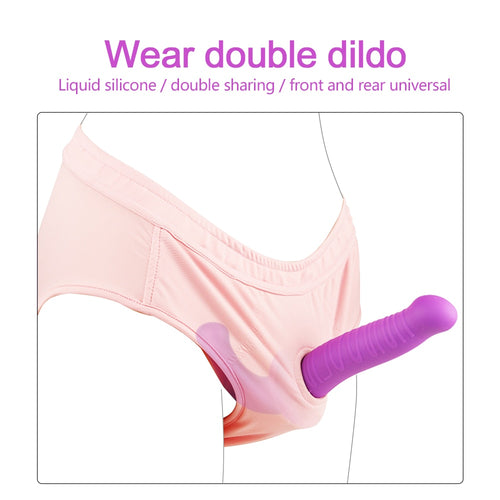 Strapon Dildo Realistic  Dick Toy Sex Toys Double Head Soft Silicone Vagina Anal Masturbator Gay Lesbian Sex Toys For Woman