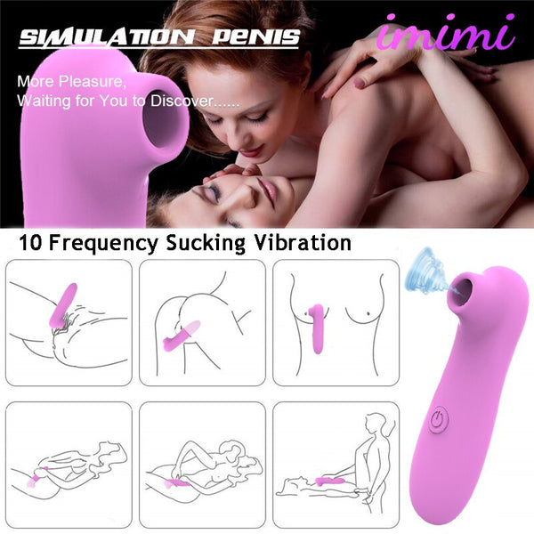 Sucking Vibrator Sex Toys for Woman Clitoris Stimulate Massager Masturbator Dildo Nipple Sucker Tongue Oral Toys for Adults