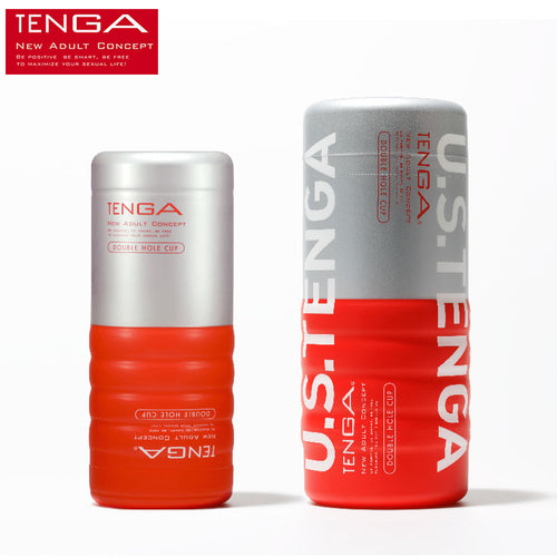 TENGA Double trou tasse simulé vagin masturbateurs tasse sucer réaliste chatte Vigina Anus Sex Toy Shop produit pour hommes