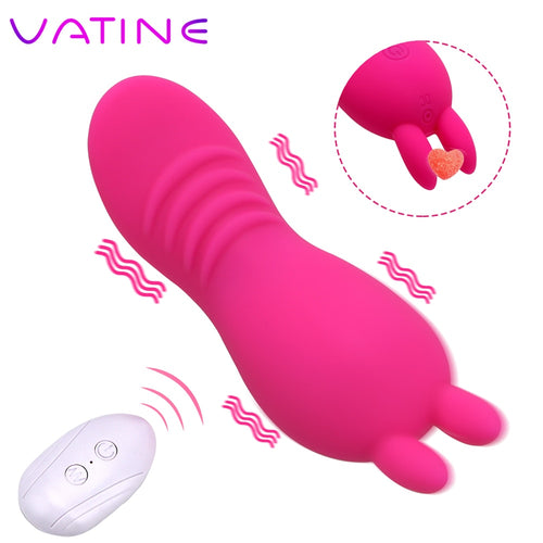 VATINE 10 Modes Invisible Wearable Panty Vibrator Vaginal Clit Stimulator  Wireless Remote Control Vibrating Egg