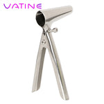 VATINE Anal Expansion Expander Fetish Butt Plug Anus Speculum Stainless Steel Sex Toys for Women Men Anal Vaginal Dilator