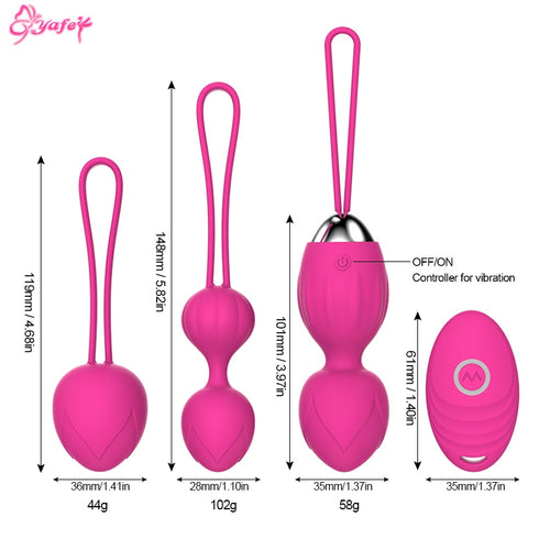 Vagina Balls Trainer Sex Toys Silicone Ben Wa Balls Vagina Tightening Exerciser Kegel Ball Vibratig Egg Women Adult Sex Product