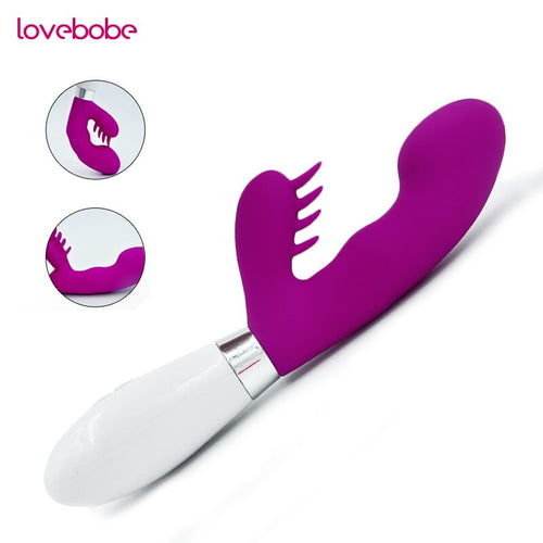 Vibromasseur Lovebobe G Spot pour femmes, vibromasseur clitoris oral étanche jouets sexuels, jouets sexuels intimes pour adultes pour femmes Couple produit sexuel