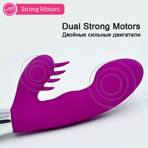 Vibromasseur Lovebobe G Spot pour femmes, vibromasseur clitoris oral étanche jouets sexuels, jouets sexuels intimes pour adultes pour femmes Couple produit sexuel