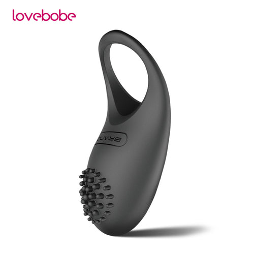 Vibromasseur Lovebobe Silicone vitesses anneau vibrateur pour hommes retarder l'éjaculation jouets sexuels pour hommes étanche pour masseur de Prostate masculin