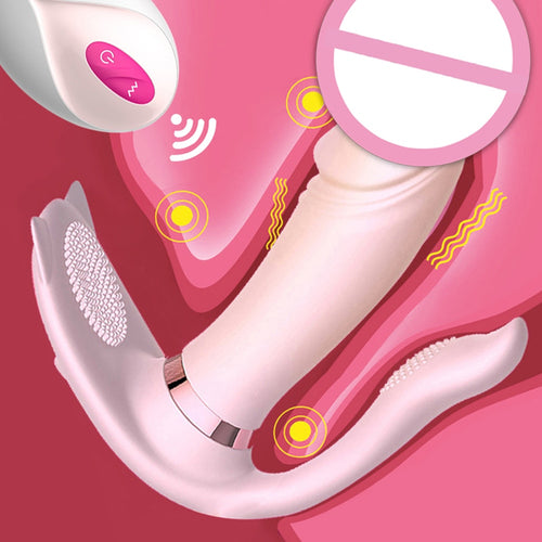 Wearable Butterfly Dildo Vibrator Clitoral Stimulator Sex Toys for Women Wireless Control Panties Vibrating Egg G-pot Massager