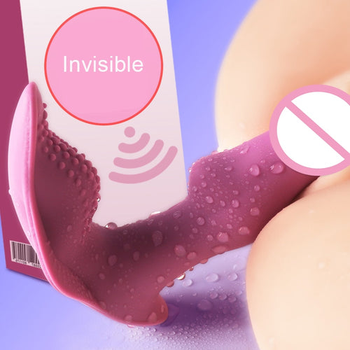 Wearable Butterfly Dildo Vibrator Sex Toys for Women Clitoris Stimulator Masturbator  Wireless Remote Control Vibrator Panties