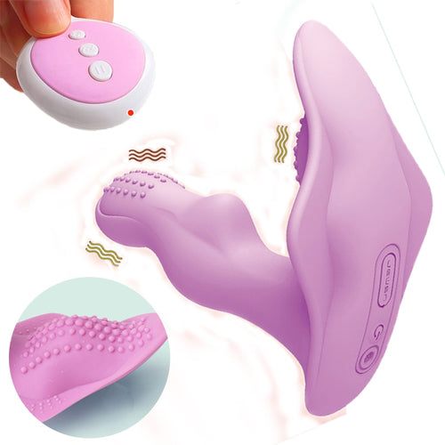 Wearable Butterfly Dildo Vibrator Sex Toys for Women Clitoris Stimulator Masturbator  Wireless Remote Control Vibrator Panties