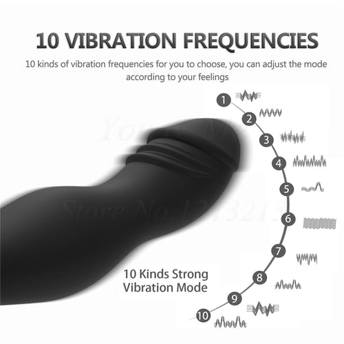Wireless Remote Control 10 Speeds G-spot Vibration Prostate Massager Anal Vibrator Sex Toys For Women Men Vibrating Butt Plug
