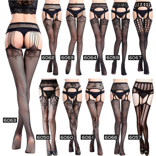 Erotic Clothing Women Tigh High Socks Sexy Lingerie Stockings Pantyhose Socks Crotchless Stockings Open Crotch Elastic Pantyhose Hollow Socks