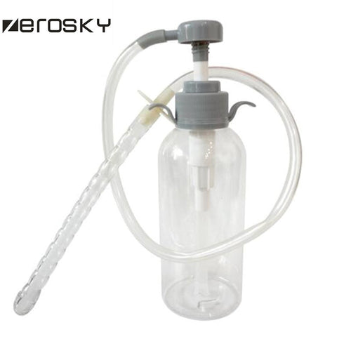 Zerosky Anal Douche Cleaner Enema Anal Vagina Cleaning Kit Anal Sex Toys Shower Enema Bottle Pump Adult Sex Products