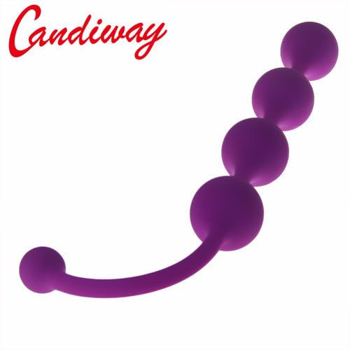 Candiway Beaded Butt Plug Anal Beads Chain Sex Toys Backyard Anus Plug Adult Game Gay Lesbian Erotic Toys Sex Products