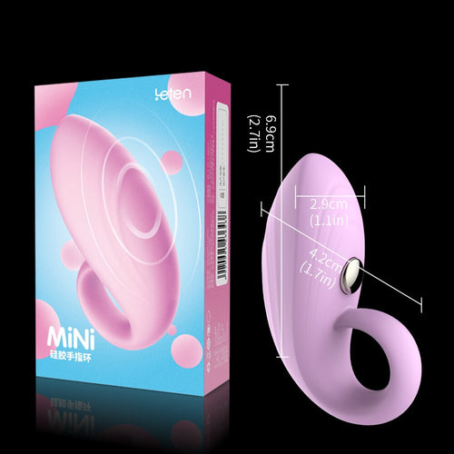 Leten pink silicone finger vibrator for precise clitoral and G spot stimulation